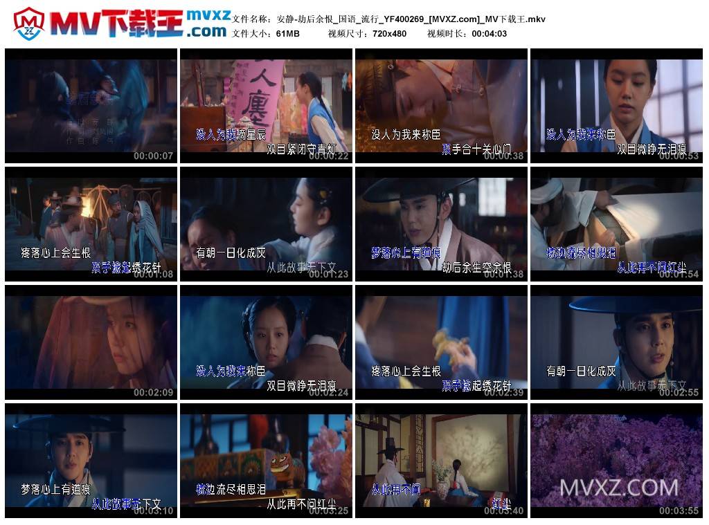 安静-劫后余恨_国语_流行_YF400269